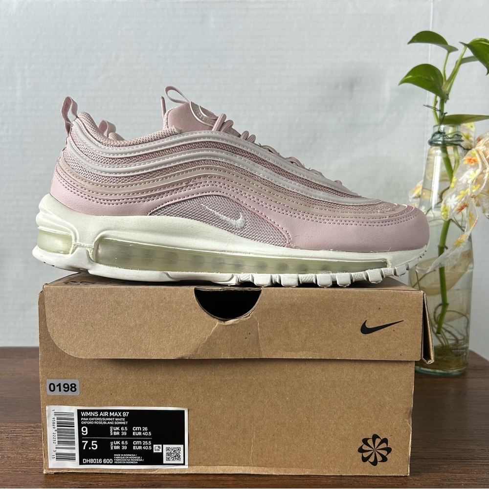 Nike Air Max 97 Pink Oxford/Summit White Womens Size 9